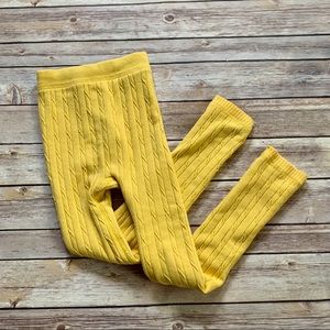 GIRLS FLEECE LINED KNIT LEGGINGS